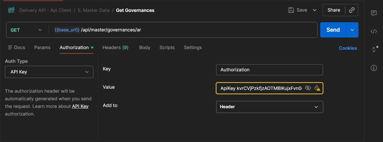 Configure Authentication in Postman